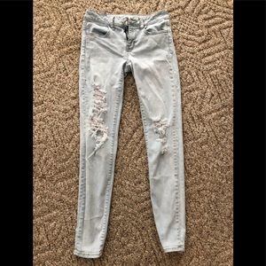 Distressed jeans